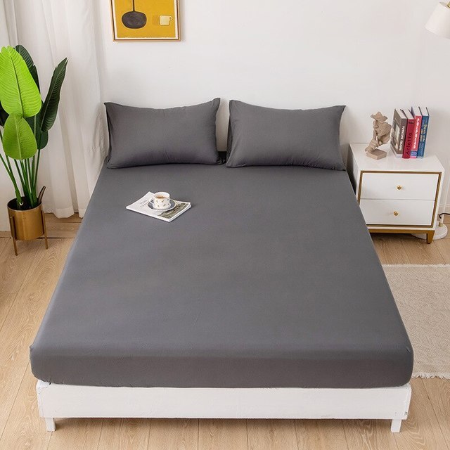 Thickened Solid Color Bed Sheet Hotel Dormitory Home Use Breathable Good Sweat Absorbing Fabric Comfortable Improve Sleepquality - Image 7